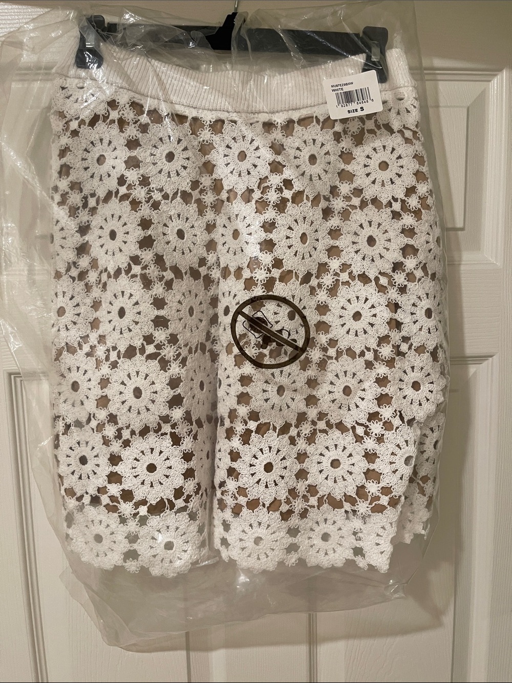 Michael Kors White Crochet Lace Mini Skirt - Women's